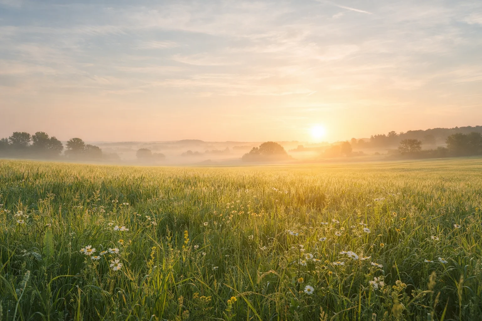 Farm sunrise